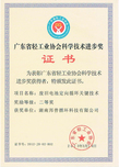 Science and Technology Progress Award Certificate of Guangdong Light Industry Association 